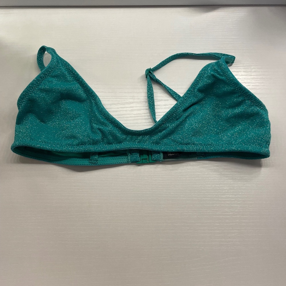 Maia- jaded sparkle Women's triangl bikini